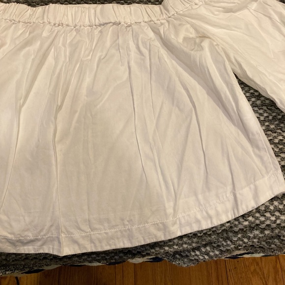 Topshop off shoulder white top, sz8 - Picture 2 of 7